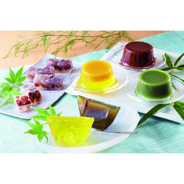 有名店の和菓子セット・定価12,000円程・虎屋水ようかん・鶴屋八幡お中元ギフト 鶴屋八幡 【お中元ギフト・熨斗付き】 水羊羹詰合せ M-12 605833
