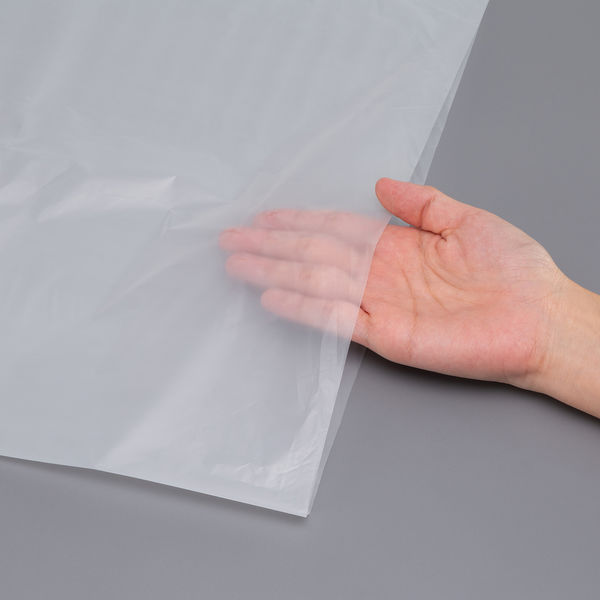 アスクル ゴミ袋 スーパーエコノミー 省資源タイプ 乳白半透明 高密度 20L 厚さ0.010mm 1パック（100枚入）オリジナル