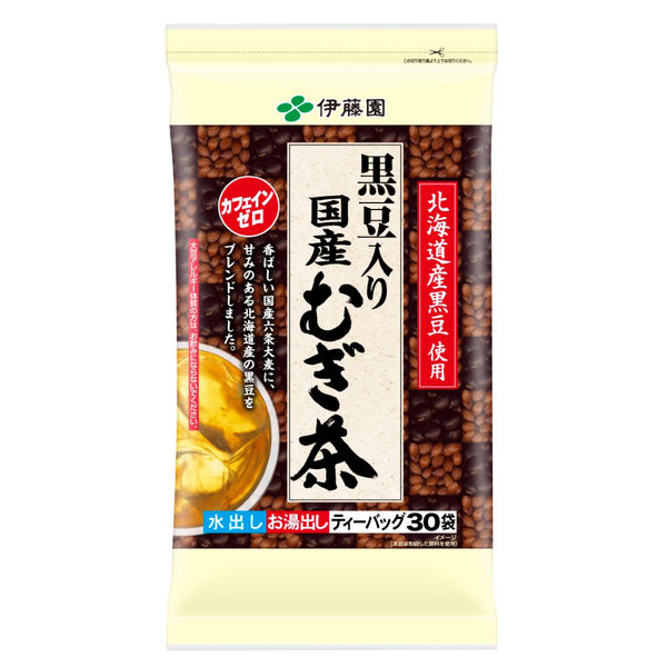 岡山県産 黒豆茶 ティーパック 96g×10袋 水出し可】伊藤園 黒豆むぎ茶ティーバッグ 1セット（90バッグ