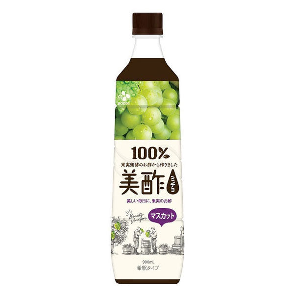 CJジャパン 美酢（ミチョ） マスカット 900ml 1セット（3本） - アスクル