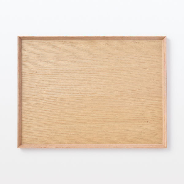 無印良品 木製 角型トレー 約幅40.5×奥行30.5×高さ2cm 良品計画 - アスクル