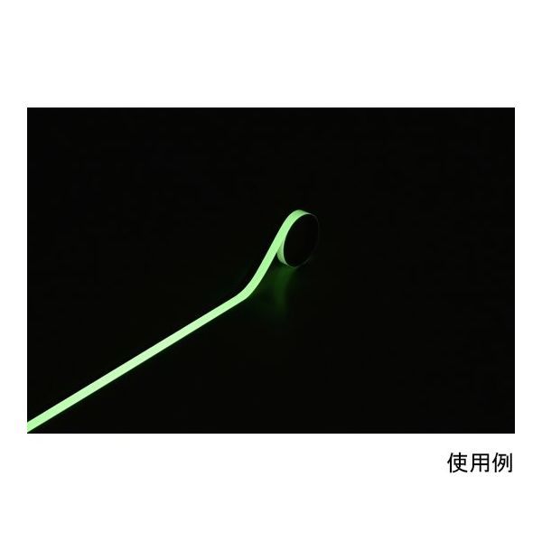 日本緑十字社 高輝度蓄光ラインテープ FLA-1501 15mm幅×1m PET 361010