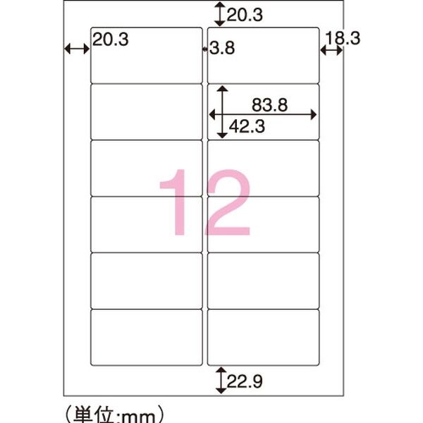 ジョインテックス 再生OAラベル 12面 冊100枚 A224J 3パック（直送品