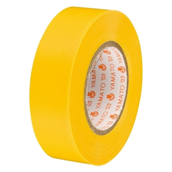 ヤマト ビニールテープ NO200-19 19mm×10m 黄 10巻 NO200-19-1 1パック