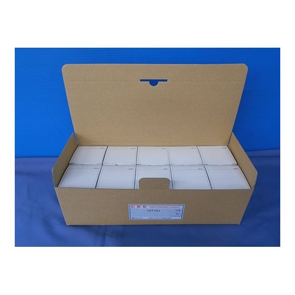 さく様ご確認用 小林クリエイト 記録紙 10本入 147791 1箱(10本) 63-8468-38