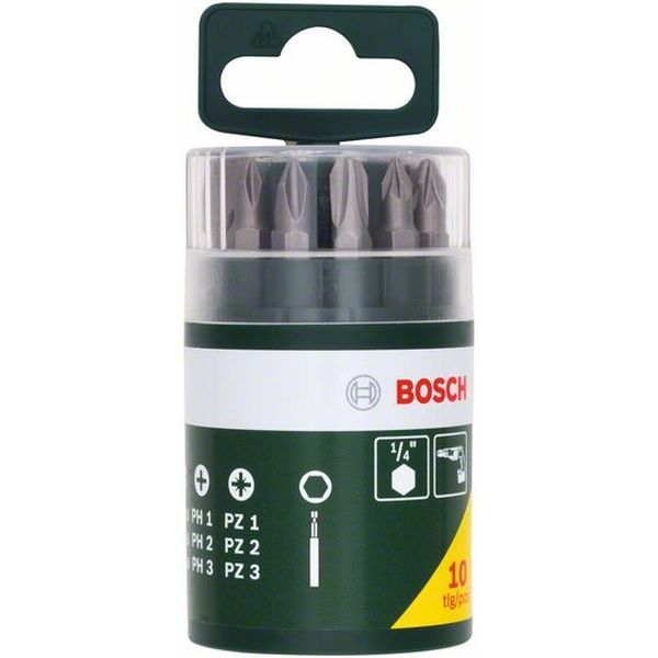 BOSCH ドライバービットセット PR-DR 1セット(10本) - アスクル
