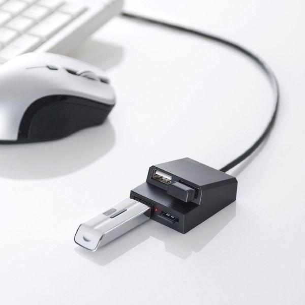 日本産 【5個セット】 カードリーダー（USB3.2 サンワサプライ USB3.1+