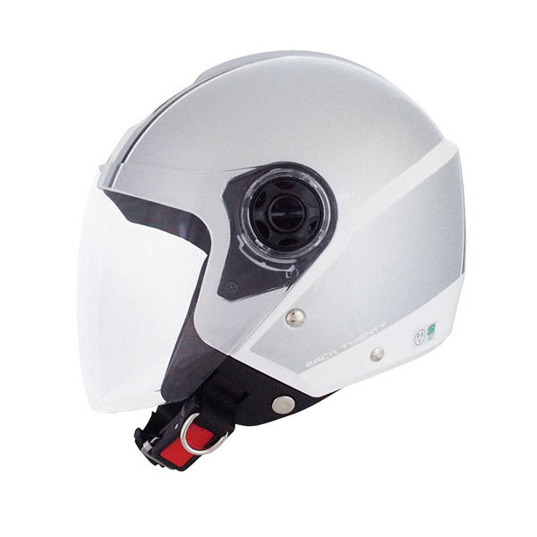 TNK工業 ZR-20 ジェットヘルメット WH/SI 513343 1個（直送品
