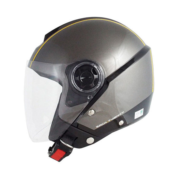 TNK工業 ZR-20 ジェットヘルメット BK/GM 513336 1個（直送品） - アスクル