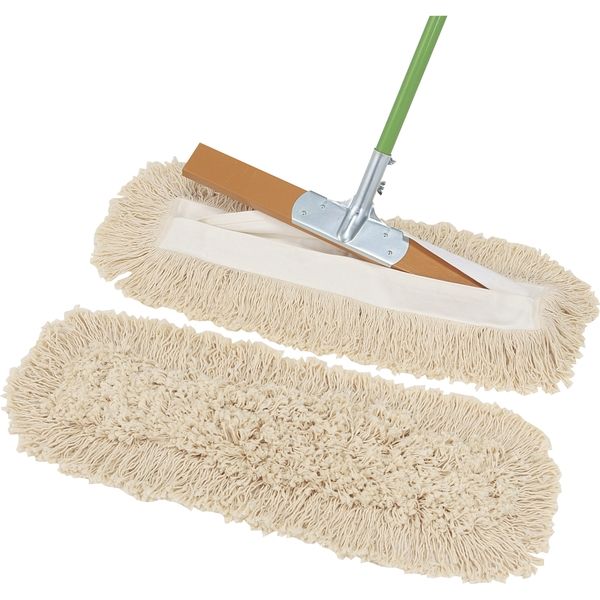 三和体育製販 体育館モップ 白 幅120cm S-3916 1本（直送品） - アスクル