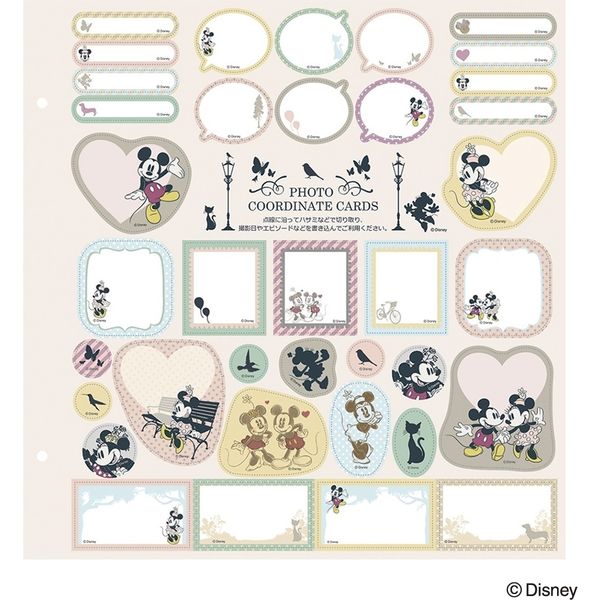 ナカバヤシ フエルアルバム100年台紙 10枚 黒台紙 ディズニー ミッキー