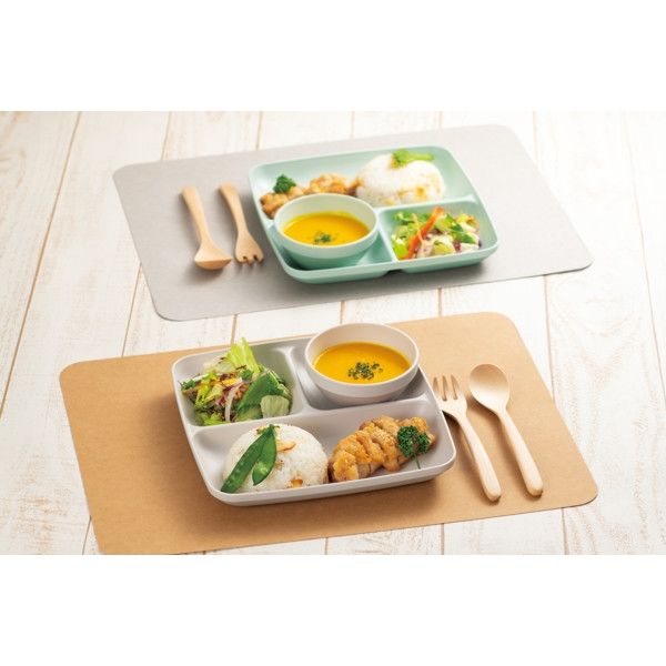 ランチプレート 23cm スクエア MIN FARG 子供 食器 プラスチック 子供