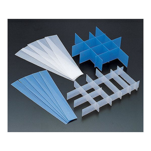 蝶プラ工業 自在仕切板(5枚組) 495×60mm NO.6(ブルー) 623487 1セット