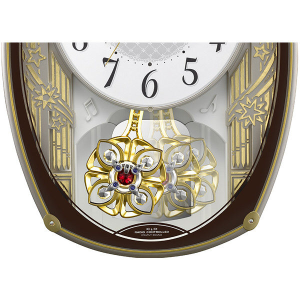 RHYTHM（リズム）スモールワールドレジーナ 掛け時計 [電波