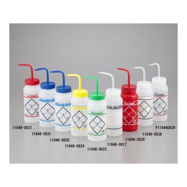 アズワン ラベル付洗浄瓶 アセトン 11646-0622 1セット(5本) 1-8542-01