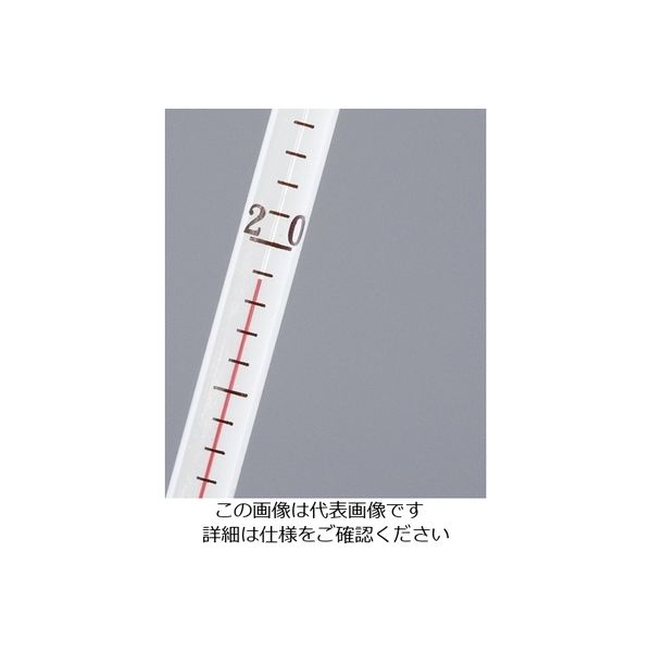 日本計量器工業 フッ素樹脂被膜温度計 ０～１００℃ アルコール JC-2216