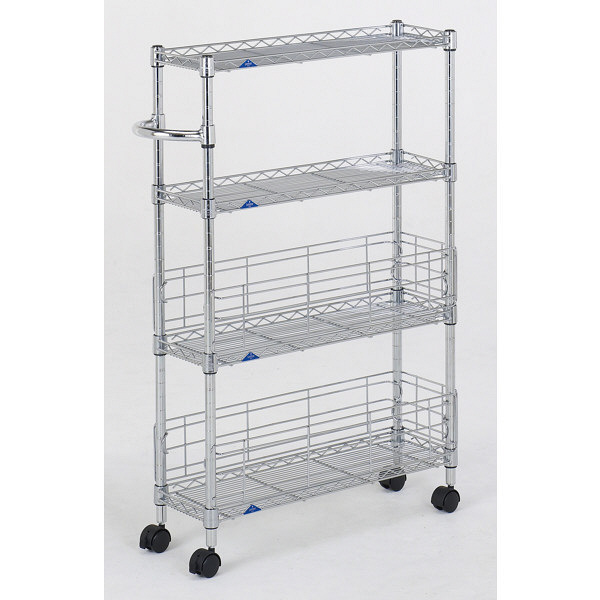 ルミナス ポール径19mm セット品 ワゴン 4段 幅195×奥行595×高さ940mm