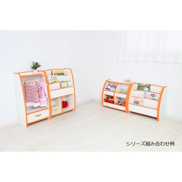 コンドーケバヤシ　充英アート EVAキッズ本棚 絵本棚　絵本ラック 充英アート 絵本棚 本棚 EVAキッズ えほんたて トールタイプ