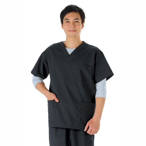 KAZEN インナーTシャツ(男女兼用)シルバーグレー SS 233-11 1枚