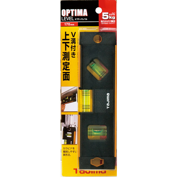 タジマ 水平器 オプティマレベルゴールド 170mm OPT-170G（直送