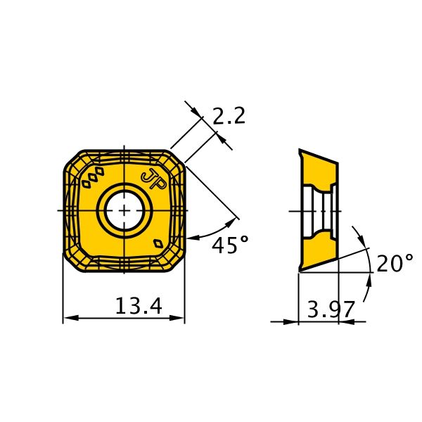 三菱マテリアル カッタ用インサート SEGT13T3AGFNーJP:HTI10 SEGT13T3AGFN-JP:HTI10  1セット(10個)（直送品） - アスクル