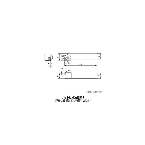 住友電工ハードメタル ダブルクランプD型バイト DTFNL2525M16-R24 1本（直送品）