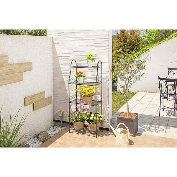 タカショー フラワースタンド 4段 NPM-FS08 グリーン 1台 （直送品