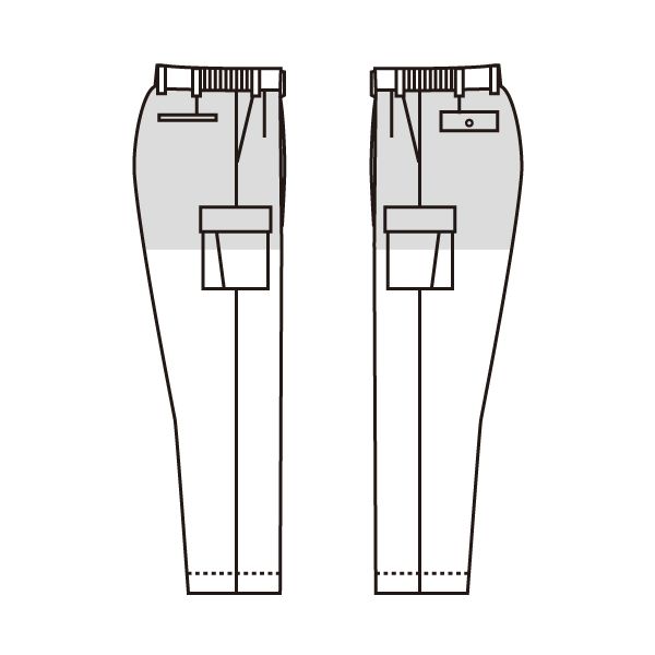 ミドリ安全 作業服 春夏 カーゴスラックス 帯電防止 RCS611C LL