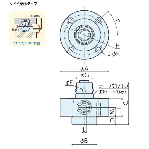 ナベヤ(NABEYA) 工作機械部品 プランジャー Ｑロックエレメント