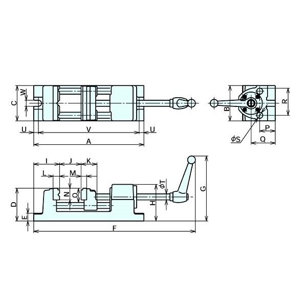 ナベヤ ユニレバーアクションバイス UTS100ー4 UTS100-4 1台（直送品