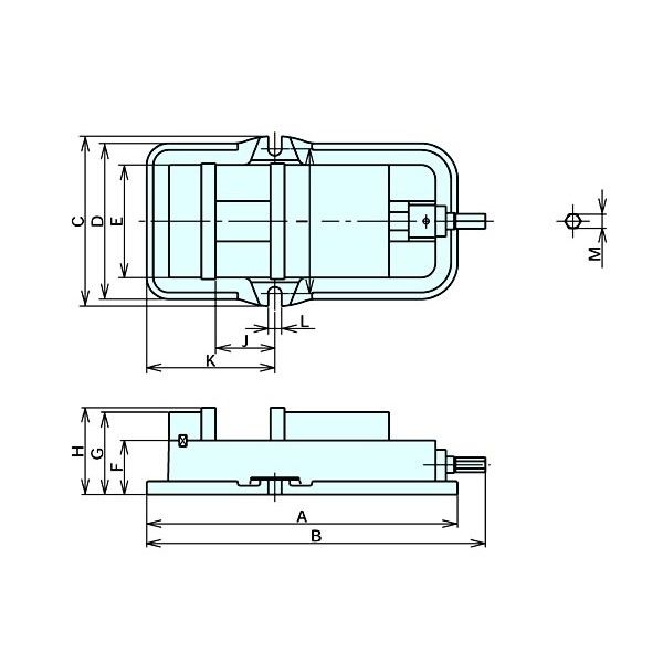 ナベヤ(NABEYA) 精密クランプ ロックタイト精密マシンバイス LT100M 1台（直送品） - アスクル