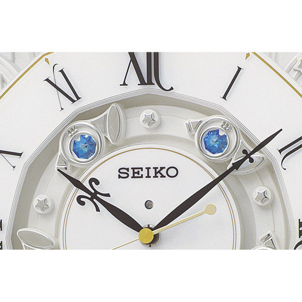 SEIKO（セイコー）電波からくり時計 掛け時計 [電波 スイープ チャイム] 384×101×465mm RE575B 1個（直送品）