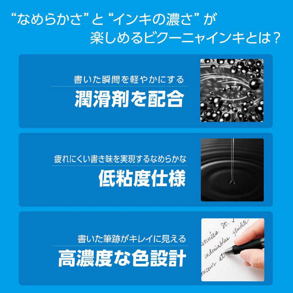 ぺんてる 油性ボールペン ビクーニャフィール 0.5mm 黒 BXB115-A 1本