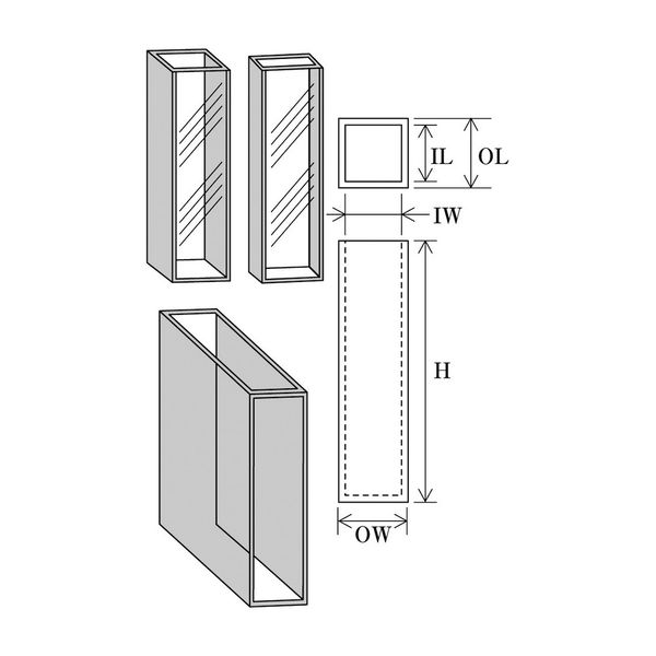 コクゴ 分光光度 セル・キュベット 石英セル TYPE-1：標準セル（2面