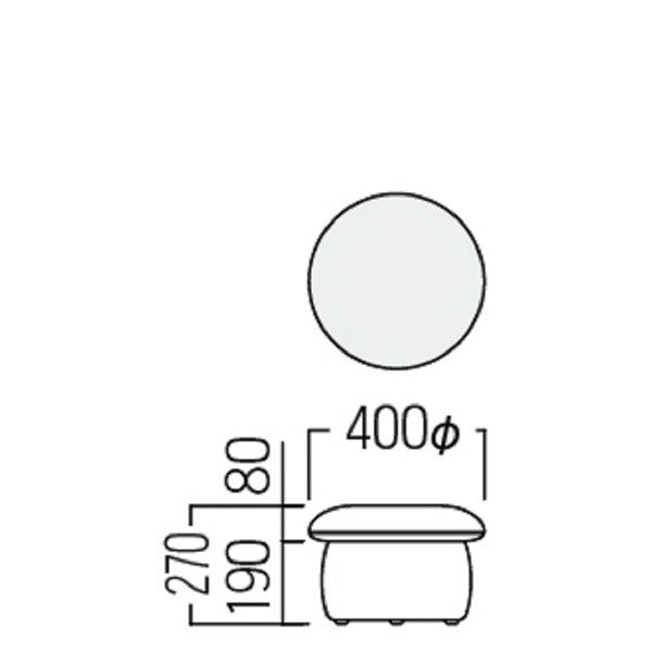 【軒先渡し】オリバー　キッズ　きのこスツール　幅400φ×高さ270mm　（直送品）