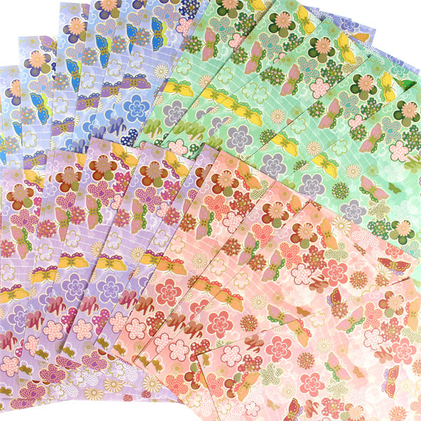 トーヨー 友禅千代紙 蝶の舞 15cm 32枚入 010043 5冊 トーヨー 友禅千代紙 蝶の舞 15cm 32枚入 010043 5冊
