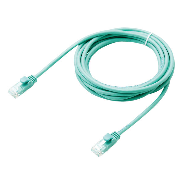 【90本セット】エレコム LANケーブル CAT6 3m やわらか グリーン エレコム やわらかLANケーブル CAT6 3m グリーン LD-GPY