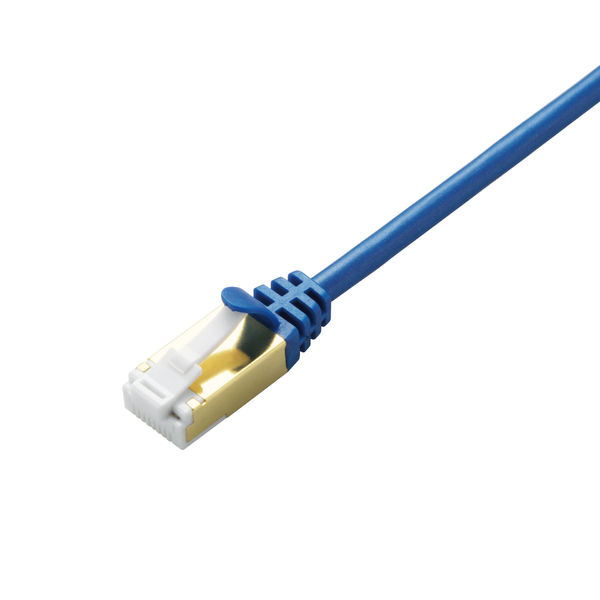 LANケーブル 3m cat7準拠 爪折れ防止 スリム より線 メタリック