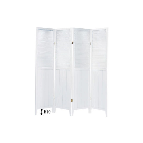 東谷 スクリーン 4連 OP-510WH ホワイト 1台 （直送品） - アスクル