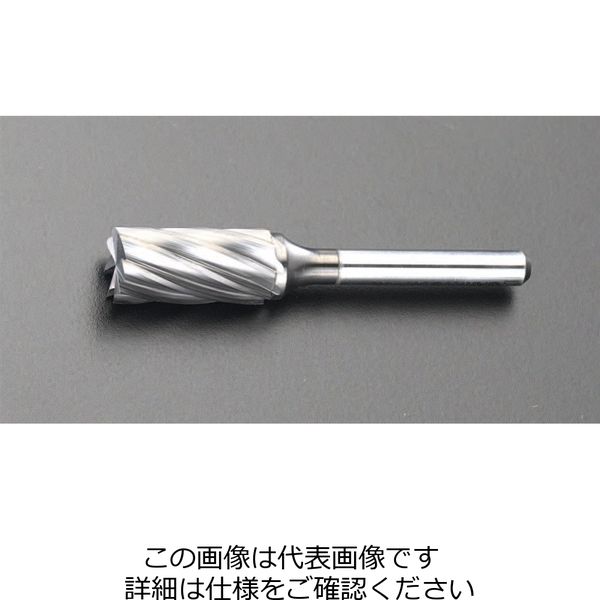 エスコ 6x19mm / 6mm軸 [Coated]超硬バー(アルミ用) EA819VW-6 1セット