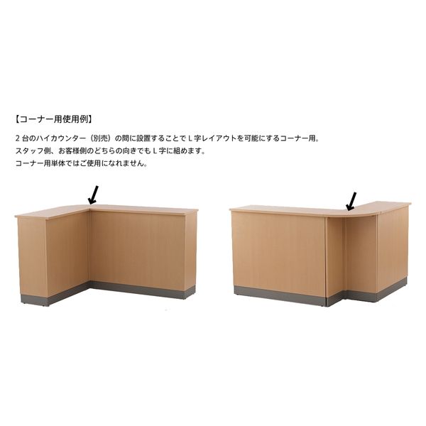 【車上渡し】アール・エフ・ヤマカワ ノルム ハイカウンター コーナー 450×450×1000mm ダーク Z-SHHC-CND 1台(直送品) 【車上渡し】アール・エフ・ヤマカワ ノルム ハイカウンター コーナー 450×450×1000mm ダーク Z-SHHC-CND 1台(直送品)