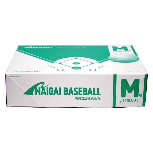 naigai（ナイガイ） 軟式野球用ボールM号(一般・中学生用) MNEW 12球 