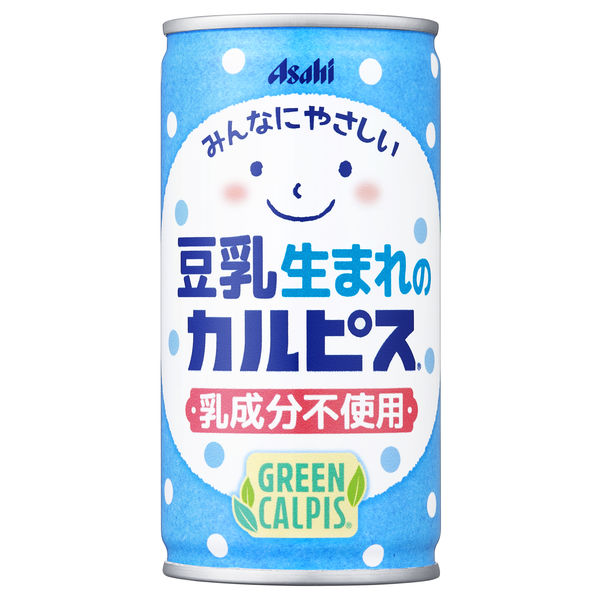 アサヒ飲料 豆乳生まれのカルピス GREEN CALPIS 190g 1箱（30缶入