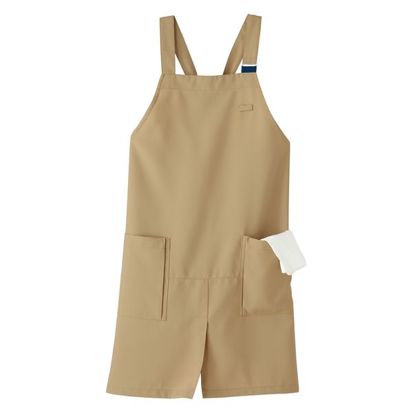 セロリー エプロン(ユニセックス)ベージュ フリー(前中心80CM) 69827 1