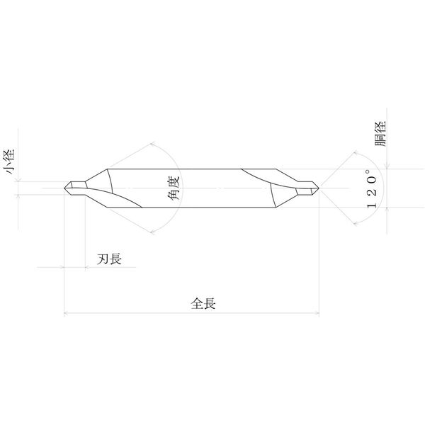 岡部工具製作所 センタードリル 岡部1形 CD6X16 1個（直送品