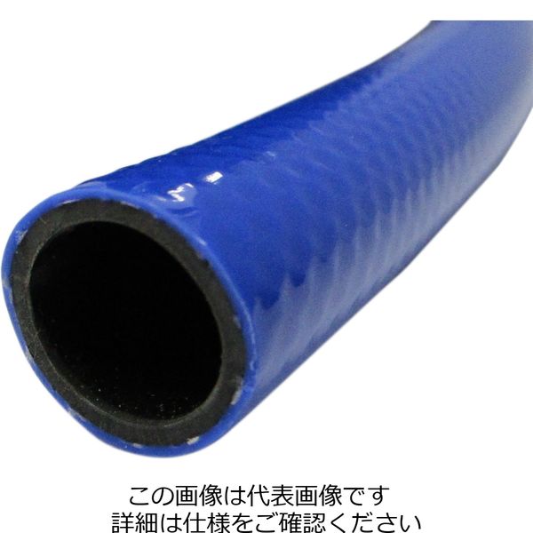 KAKUICHI カクイチ 散水ホース 耐圧 防藻 ブルー 内径15mm 100M 892931