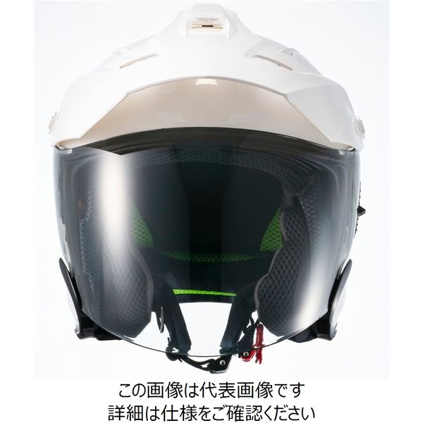 マルシン工業 マルシン(Marushin) バイクヘルメット スポーツ ジェット TEー1 ホワイト Lサイズ MSJ1 1001115  1個（直送品） - アスクル