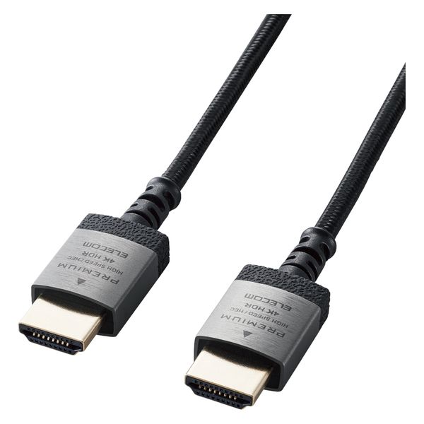 Premium HDMIケーブル 1m 4K 60p 金メッキ ブラック DH Premium HDMIケーブル 1m 4K 60p 金メッキ ブラック DH
