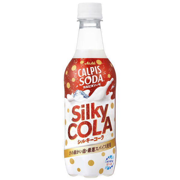 アサヒ飲料 カルピスソーダ シルキーコーラ 450ml 1箱(24本入 アサヒ飲料 カルピスソーダ シルキーコーラ 450ml 1箱(24本入
