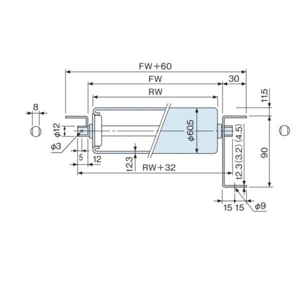 オークラ輸送機 スチールローラー単体 MR890NーA 1セット(2P)（直送品）